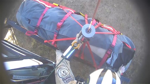 CANYON RESCUE: Video from the DPS helicopter shows the rescue of a man who fell into a canyon in Crosby County. He was then transported to Lubbock by AeroCare. Thank you to our incredible first responders! | KLBK News - EverythingLubbock.com