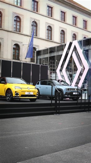 take a deep dive into the #Renault stand at #IAA2025 in Munich an immersive experience offering a sneak preview of a new model plus iconic models such as the #ETech #electric #Renault5, #Renault4, the ultrasporty #Renault5 #Turbo3E and #Emblème demo car. enjoy the technology area, free entry to the vinyl bar and #TheOriginals boutique. IAA MOBILITY 2025, Odeonsplatz, Munic | Renault