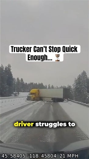 Never Cutoff A Semi In Winter... | ❄️ VS 🚛