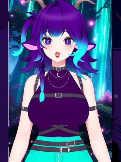 Do you ever feel like there's someone watching you, but when you look around there's no one there? Well now you know, there might just be a deer hidden in the shadows. Keeping an ever so close eye on you~ #vtuber #streamer #envtuber #horror #plotting
