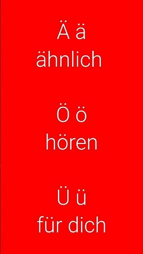Ää Öö Üü #Pronunciation of ä ö ü #deutsch #learngerman #germangrammar #umlaut #äɔ #deutschlernen
