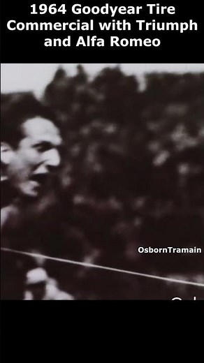 1964 Goodyear Tire Commercial with Alfa Romeo and Triumph #Goodyear #alfaromeo #triumph #commercial