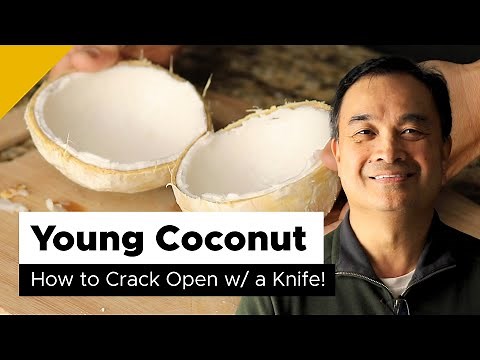 How to Open a Young Coconut