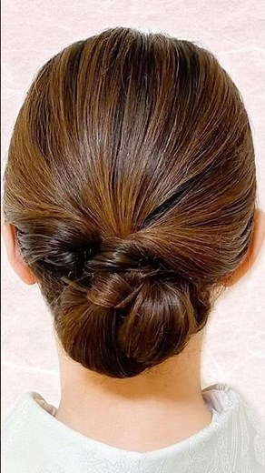 自分でできる! 着物ヘアセット11 簡単5分！卒業・入学式にもおすすめセルフヘアアレンジ 着物髪型 お宮参り 七五三 結婚式参列 Kimono #shorts #ヘアアレンジ #ヘアメイクアップ