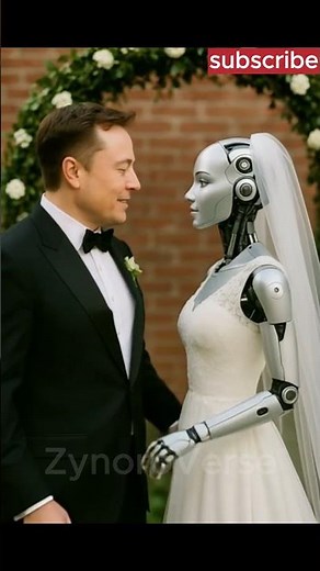Elon Musk Marries a Robotic Girl – Futuristic Wedding Viral Video 2025 #elonmusk #futuretechnology