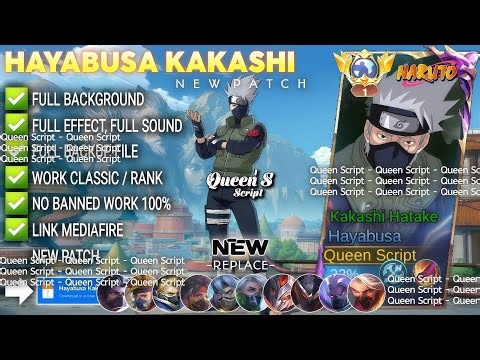 Script Skin Hayabusa Kakashi - Kakashi Hatake No Password | Full Effect Voice | Patch Terbaru