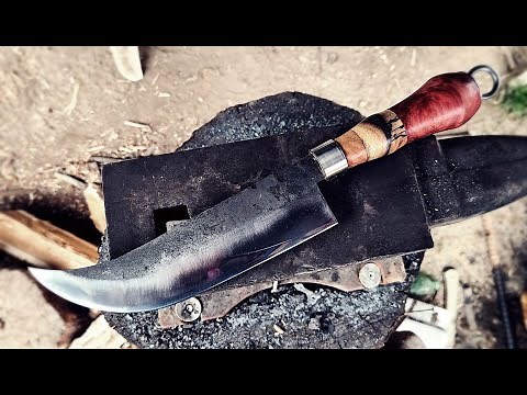 Making a knife. Korean traditional knife "BEOSEONKO kitchen knife"