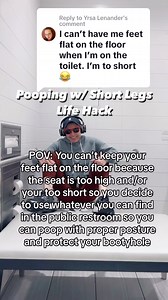 Are your feet unable to be flat on the floor when you POOP because your legs are too short or the seat is too high?!🙋‍♀️ Don’t worry, you aren’t alone! BUT you want to always POOP especially if you suffer from constipation with your heel on the ground!⬇️⬇️⬇️ Did you know flexing your feet downward while keeping your heels off the floor causes your pelvic floor muscles to activate and tighten making POOPING more difficult?💩 Yes, ankle plantarflexion (or a seated calf raise) while pooping will t