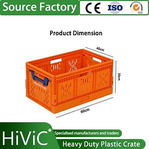 [Hot Item] 100% PP Stackable Moving Logistic Plastic Storage Crate Milk Crate Boxes Plastic Crates with Lids
