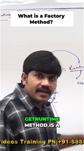 Durga Jobs on Instagram: "Factory methods explained! When a class method returns the same class object, it's a factory method. Core Java and frameworks use them! #Java #FactoryMethod #Programming #CodingTips #TechEducation #SoftwareDevelopment"