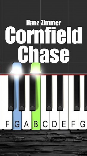 Cornfield Chase Interstellar Beginner Piano Tutorial #piano