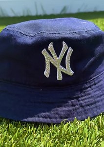 Rhinestone Bedazzled New York Yankees MLB Bucket Hat