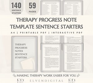 Therapy Progress Notes Sentence Starters Words Phrases Statements Cheat Sheet for Therapist CBT DBT Reporting Writing Psychotherapy Process - Etsy