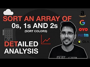 Sort Colors or Sort an array of 0s, 1s, and 2s | LeetCode Solutions in Hindi | DSA | Dutch Flag Algo