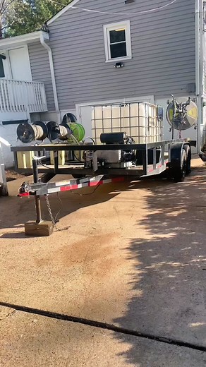 Pressure Washing Trailer Setup for Efficient Cleaning