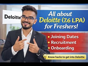 Deloitte Freshers Hiring 2026 | 7.6 LPA Package | Joining, Recruitment & Hacks
