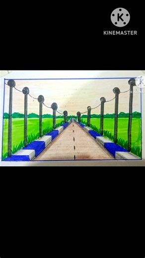 easy road side drawing💞💞💞#drawing#easy#painting#shorts