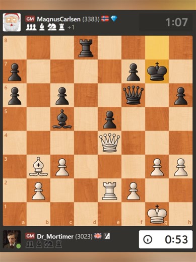 Dr Mortimer vs Magnus Carlsen ♟🔥 A crazy fast 3-minute chess battle! Tactical shots, pressure on every move, and an intense endgame finish. This one gets wild 👀 #chess #magnuscarlsen #drmortimer #speedchess #blitzchess