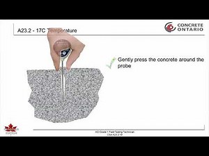 CSA A23.2-19-17C - Temperature of freshly mixed hydraulic cement concrete