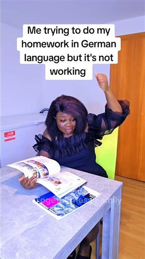 Me trying to do my homework in German language but it's not working #shortvideo #homework