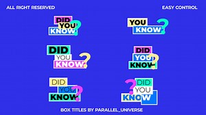 Box Titles V3.0 | AE