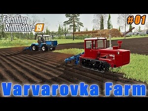 Spring plowing, spreading manure, contracts | Varvarovka with Seasons | FS 19 | Timelapse #01