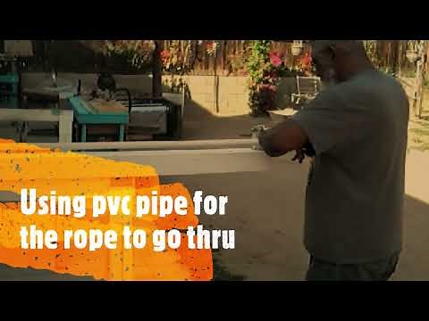 DIY backyard pinata stand