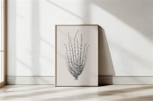 Antique Flower Print | Vintage Botanical Illustration | Floral Wall Art (digital Download) - Etsy