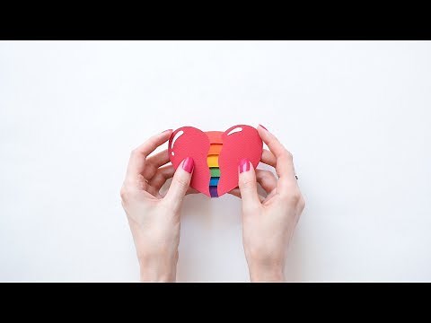 Rainbow Heart | Stop motion animation