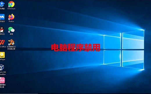 电脑程序(软件)的禁用