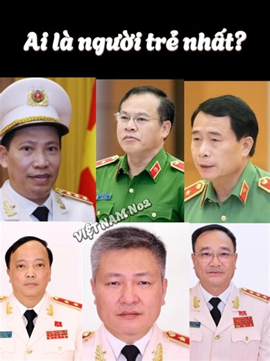 Bí Mật Về Độ Tuổi Của 6 Thứ trưởng Bộ Công An Đương Nhiệm