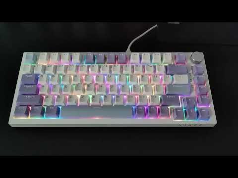 #SubscribeMechanical Keyboard 75% 82 Keys Wired Single Mode/Bluetooth Wireless Gamer Keyboard