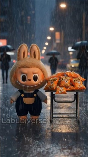 Operation: Steal the Cheetos #cat #cute #labubu