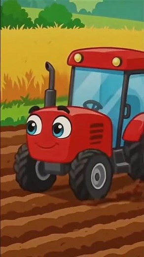 Red Tractor 🚜 Collects! 🌾 Learn Colors and Shapes | Toys and Kids