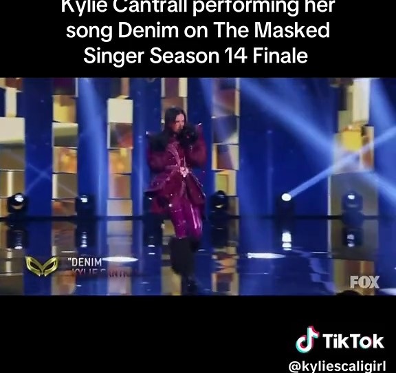 Kylie Cantrall performing her song Denim on The Masked Singer Season 14 Finale #kyliecantrall #catwitch #themaskedsinger #season14 #finalepisode @The Masked Singer @Kylie Cantrall