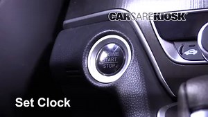 How to Set the Clock / Change Time on a 2018 Honda Accord LX 1.5L 4 Cyl. Turbo