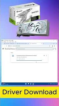 Download & Install AORUS GeForce RTX 5080 MASTER ICE 16G Driver on Windows 10/11