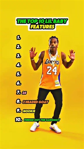 Top 10 Lil Baby FEATURES 💽🎶 |#rapper #hiphop #fyp #rapsong #lyrics#ranking#hype#foryoupage
