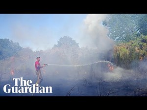UK heatwave: wildfires break out across England