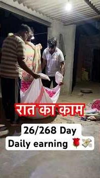 26/268 Day रात का काम #minivlog #villagelife #nature #rosefarming #farming #dailyvlog