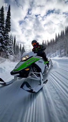 Smooth Snowmobile Ride Through Winter Trails#Snowmobiling #WinterRide #SnowmobileLife #OutdoorAdvent