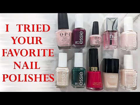 TOP 10 NAIL POLISHES MY SUBSCRIBERS LOVE | Application + Swatches on the Natural Nails