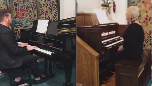 Pansy Stallings and I playing “My Tribute”. Such wonderful memories! | Michael Pancake Music