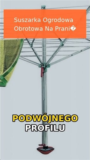 Suszarka Ogrodowa Obrotowa Na Pranie, Do Ubrań 60M Kotwa Pokrowiec