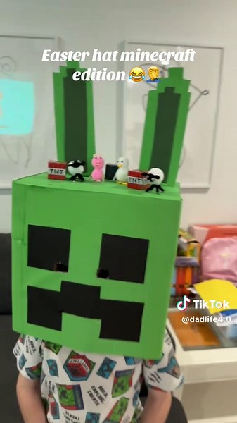 Creating Fun Minecraft Easter Parade Hats