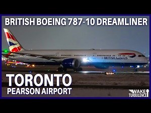 Into the Night ✨ British Airways Boeing 787-10 Dreamliner Departs YYZ for London