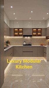 Luxury Modular kitchen Design, Modern C shape Kitchen design #kitchen #kitchendesigner