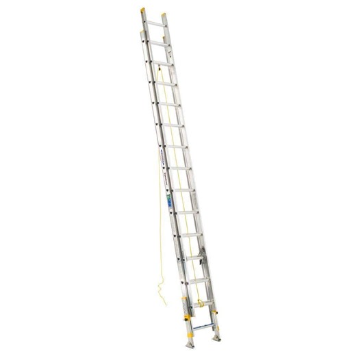Werner 28 ft. Aluminum D-Rung Equalizer Extension Ladder with 250 lb. Load Capacity Type I Duty Rating D1828-2EQ
