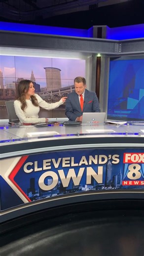 Gabe Spiegel Fox 8 News Cleveland and Natalie Herbick are here ahead of the 4 p.m. and the sun is still shining. | Fox 8 News