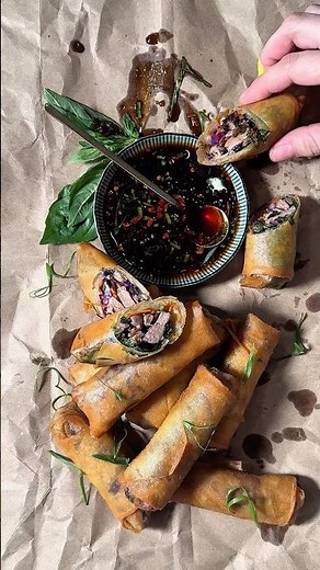 Crispy Duck Spring Rolls